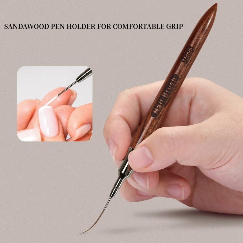 Wooden Handle Nail Liner Brush - Image 4