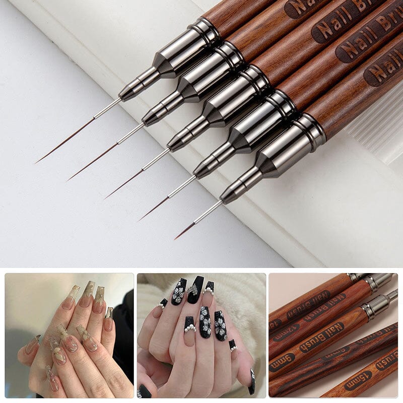 Wooden Handle Nail Liner Brush - Image 5