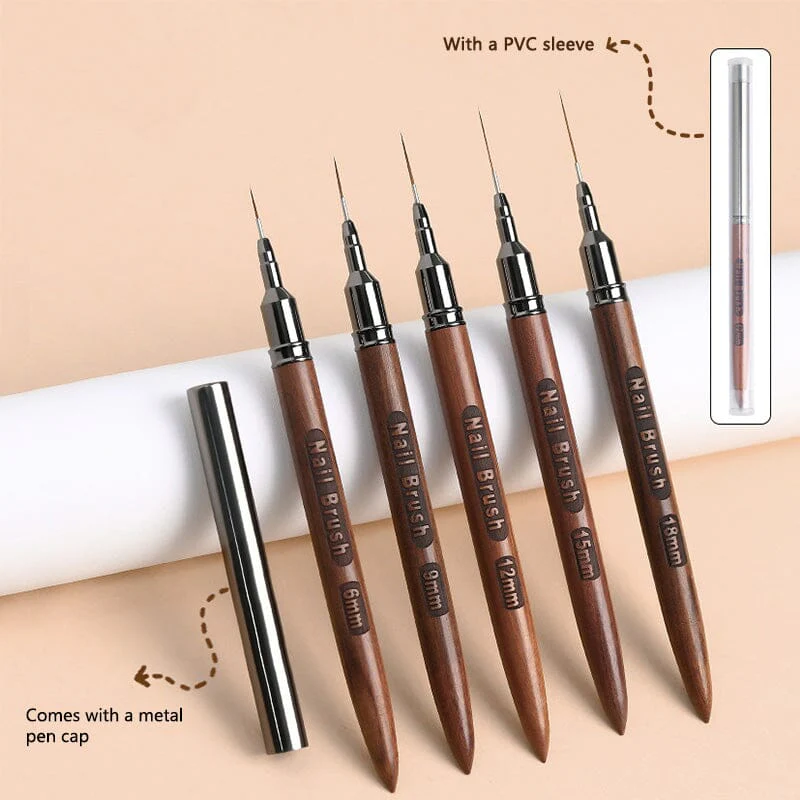 Wooden Handle Nail Liner Brush - Image 9