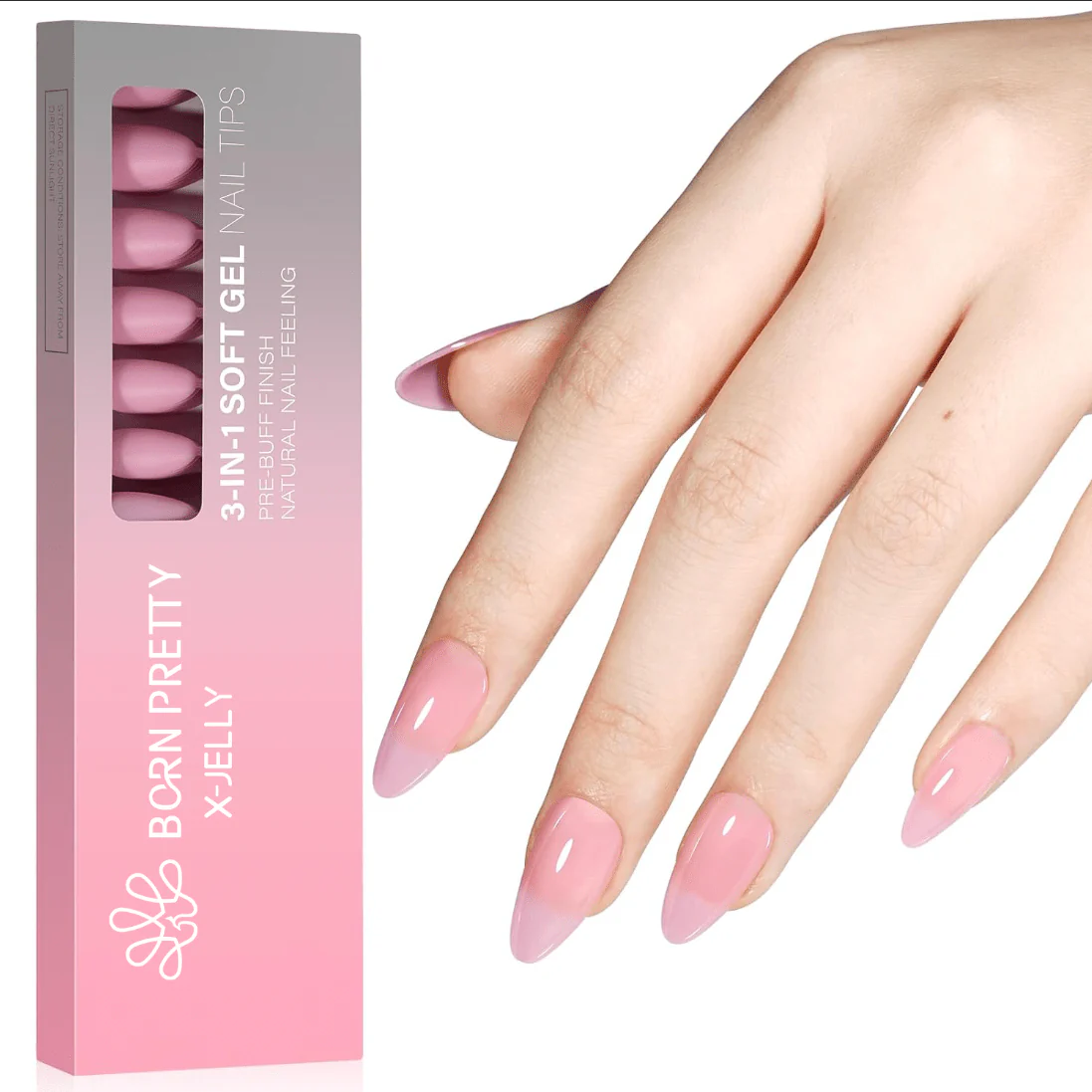X-jelly 3-in-1 Soft Gel Nail Tips
